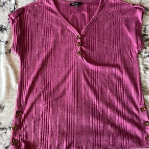 Casual Tee with Buttons